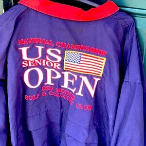 🏌U.S. OPEN 1999 Des Moines GOLF  COUNTRY CLUB STARBUS WIND BREAKER SZ XL UNISEX